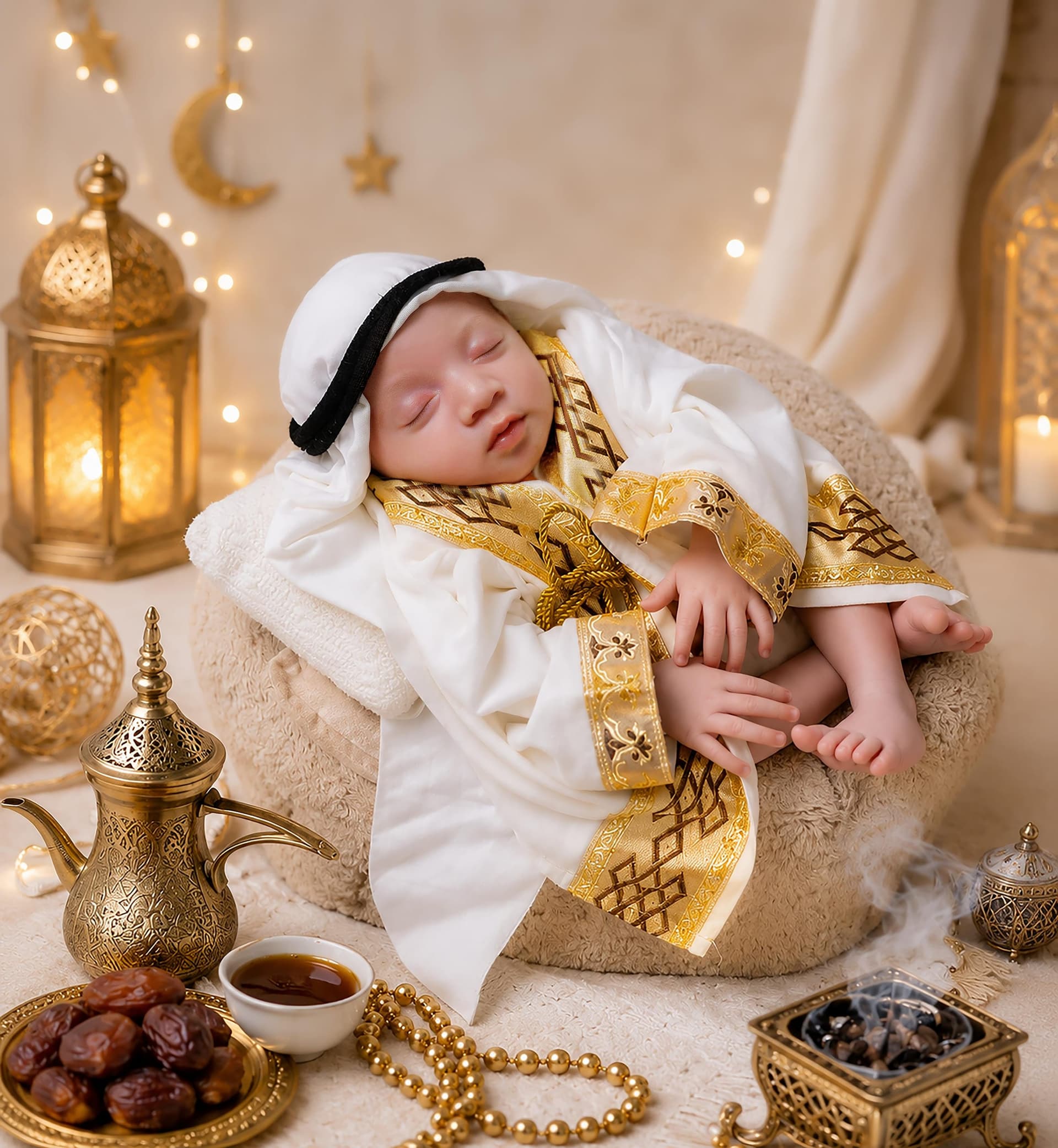 Arabian Heritage newborn photoshoot theme
