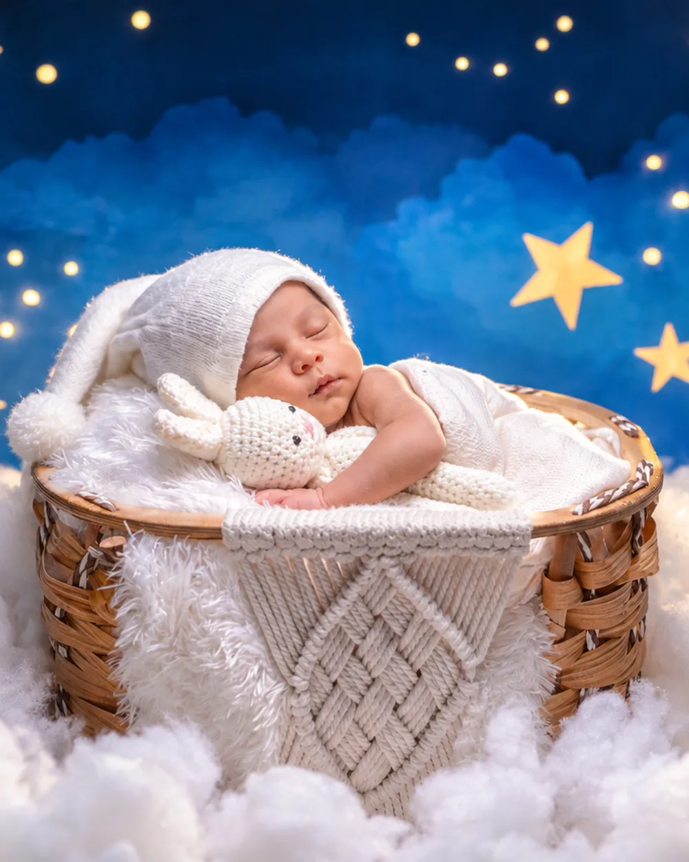 Starry Night newborn photoshoot theme